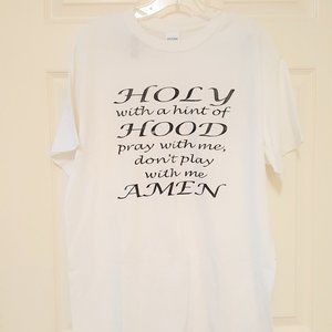 CUSTOM PRINTED WHITE T-SHIRT